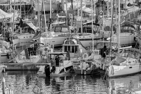 Italien Sizilien Mittelmeer Marina Ragusa Provinz Ragusa November 2021 Menschen — Stockfoto