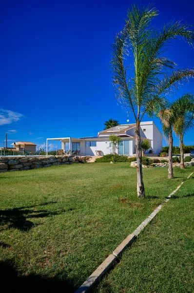 Italy Sicily Ragusa Province Countryside October 2021 Elegant Private House — стоковое фото