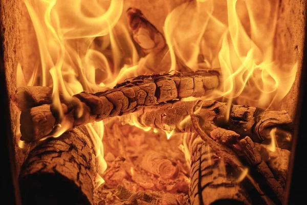 Firewood Burning Stove — Stock Photo, Image