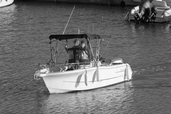 Italie Sicile Méditerranée Marina Ragusa Province Raguse Janvier 2022 Pêcheurs — Photo