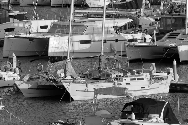 Italien Sizilien Mittelmeer Marina Ragusa Provinz Ragusa Januar 2022 Luxusyachten — Stockfoto