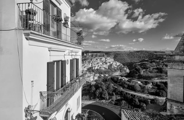 Włochy Sycylia Ragusa Ibla Panoramiczny Widok Barokowe Miasto — Zdjęcie stockowe
