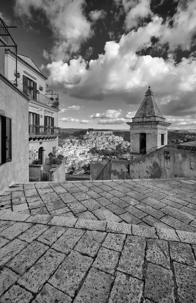 Italy Sicily Ragusa Ibla Panoramic View Baroque Town — Stock Photo, Image