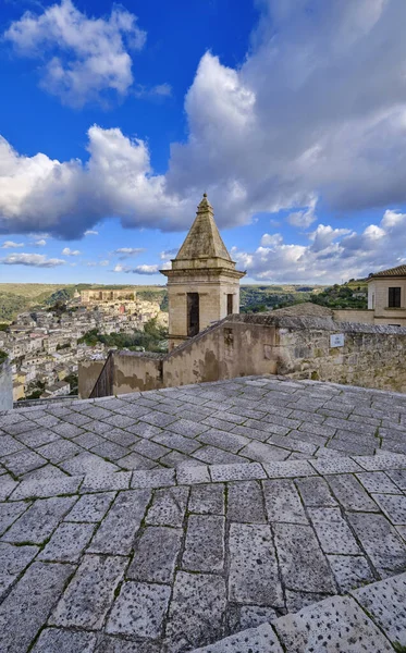 Italien Sicilien Ragusa Ibla Panoramautsikt Över Barockstaden — Stockfoto