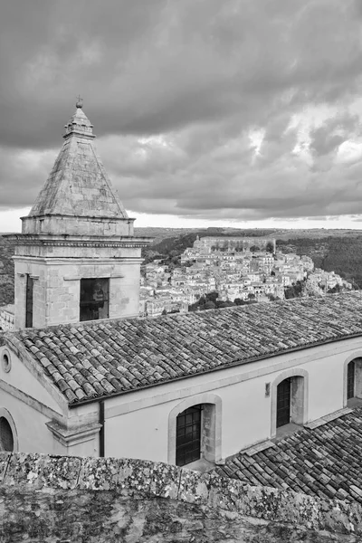 Itália Sicília Ragusa Ibla Vista Panorâmica Cidade Barroca — Fotografia de Stock