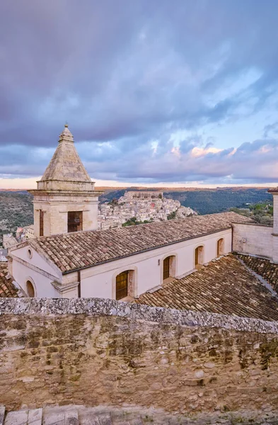 Italia Sicilia Ragusa Ibla Vista Panoramica Sulla Città Barocca — Foto Stock