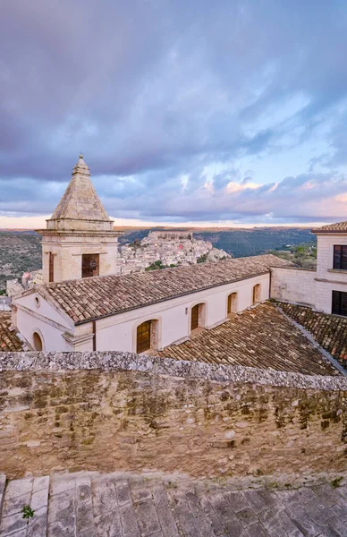 Italien Sicilien Ragusa Ibla Panoramautsikt Över Barockstaden — Stockfoto