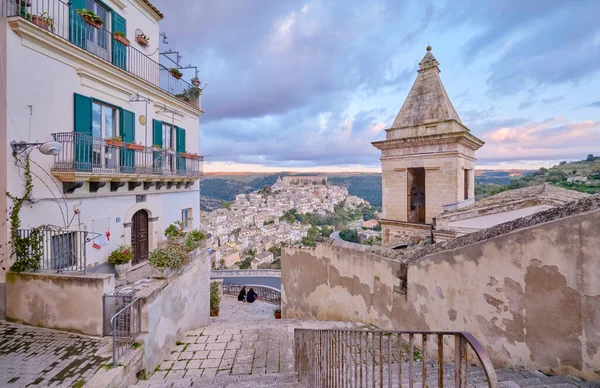 Ιταλία Σικελία Ragusa Ibla Πανοραμική Θέα Της Μπαρόκ Πόλης Τους — Φωτογραφία Αρχείου