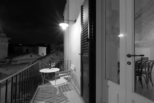 Italy Sicily Ragusa Ibla View Old House Balcony Baroque Town — Foto Stock