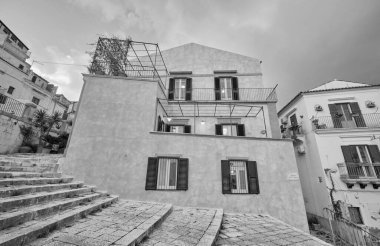 İtalya, Sicilya, Ragusa İbla, barok binaların manzarası.