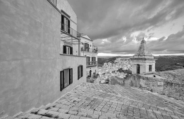 Talya Sicilya Ragusa Bla Barok Kasabasının Panoramik Manzarası — Stok fotoğraf