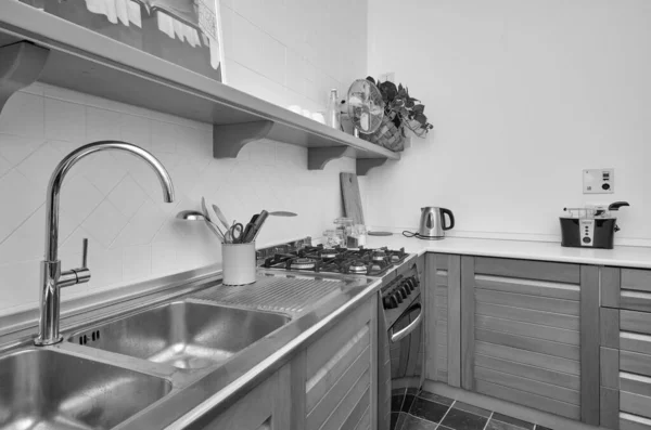 意大利 西西里 拉古萨 2021年12月15日 公寓厨房 Editorial — 图库照片