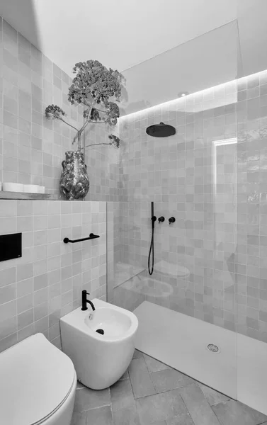 Italy Sicily Ragusa December 2021 Apartment Bathroom Editorial — Stock Photo, Image