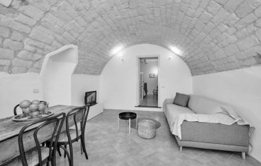 İtalya, Sicilya, Modica (Ragusa Eyaleti); 15 Aralık 2021, apartman dairesi - EDITORIAL