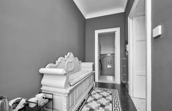 Italy Sicily Modica Ragusa Province December 2021 Apartment Entrance Room — 스톡 사진