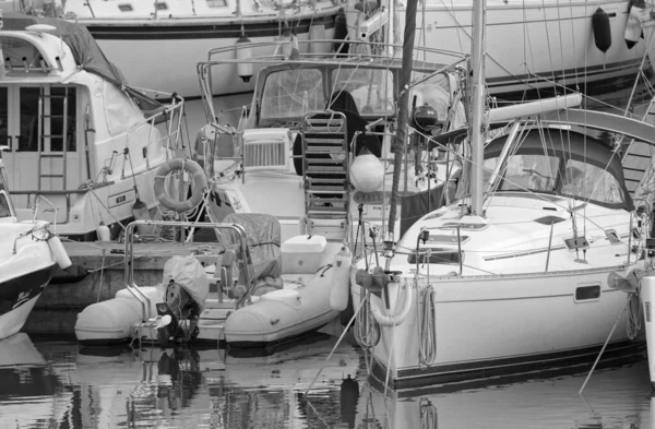 Italie Sicile Méditerranée Marina Ragusa Province Raguse Janvier 2022 Bateaux — Photo