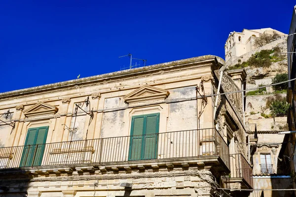 Italia Sicilia Scicli Provincia Ragusa Fachada Barroca Del Edificio Monasterio — Foto de Stock