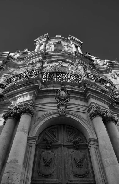 Itália Sicília Scicli Província Ragusa Fachada Barroca Igreja São João — Fotografia de Stock