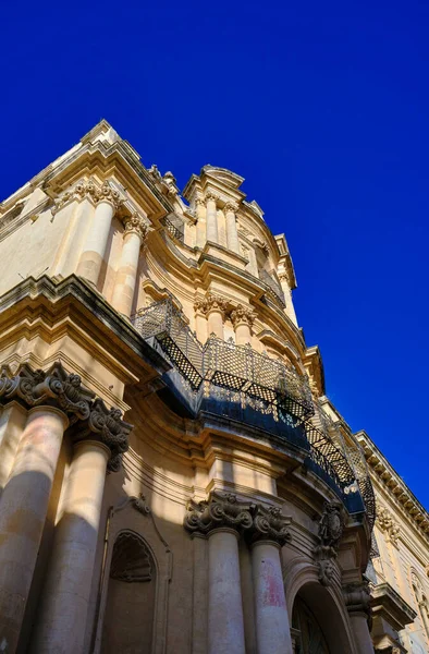 Italia Sicilia Scicli Provincia Ragusa Fachada Iglesia Barroca San Juan —  Fotos de Stock