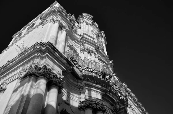 Włochy Sycylia Scicli Prowincja Ragusa Barokowa Fasada Kościoła Jana Xviii — Zdjęcie stockowe