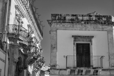 İtalya, Sicilya, Scicli (Ragusa ili), Barok Beneventano Sarayı (18. yüzyıl A.C..)