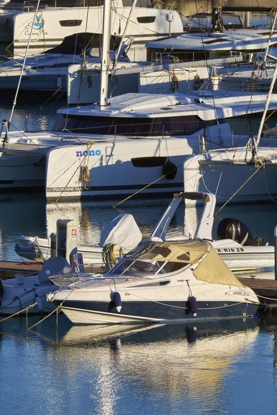 Italien Sizilien Mittelmeer Marina Ragusa Provinz Ragusa Februar 2022 Luxusyachten — Stockfoto
