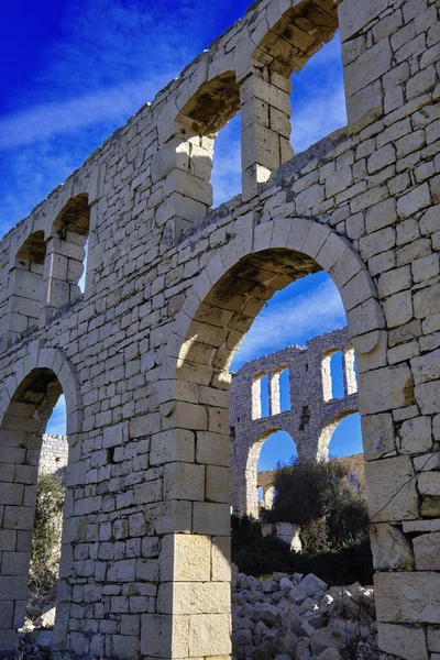 Italia Sicilia Mar Mediterráneo Sampieri Provincia Ragusa Ruinas Una Antigua —  Fotos de Stock