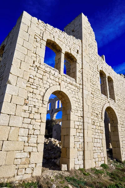 Italien Sizilien Mittelmeer Sampieri Provinz Ragusa Ruinen Einer Alten Ziegelfabrik — Stockfoto