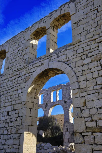 Italien Sizilien Mittelmeer Sampieri Provinz Ragusa Ruinen Einer Alten Ziegelfabrik — Stockfoto