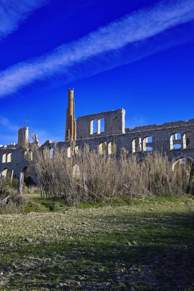Italien Sicilien Medelhavet Sampieri Provinsen Ragusa Ruinerna Gammal Tegel Fabrik — Stockfoto
