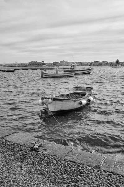 Italia Sicilia Marzamemi Provincia Siracusa Pescherecci Nel Porto — Foto Stock