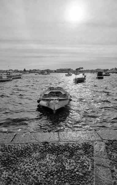 Italien Sizilien Marzamemi Provinz Siracusa Fischerboote Hafen — Stockfoto