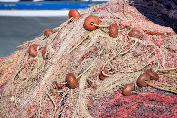 Italy Sicily Marina Ragusa Ragusa Province Fishing Nets Port — Stock Photo, Image