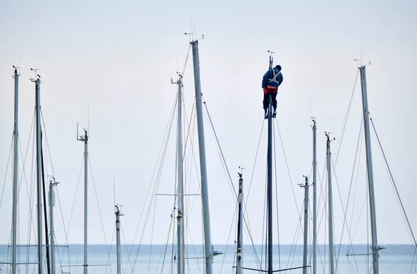 Italia Sicilia Mar Mediterráneo Marina Ragusa Provincia Ragusa Febrero 2022 — Foto de Stock