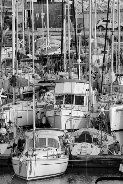 Talya Sicilya Akdeniz Marina Ragusa Ragusa Ili Mart 2022 Limanda — Stok fotoğraf