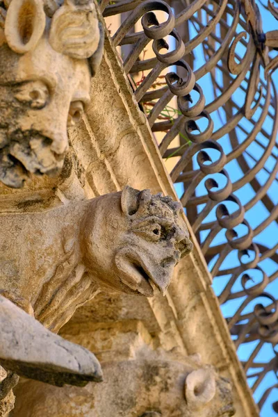 Olaszország Szicília Scicli Ragusa Tartomány Unesco Barokk Fava Palota Homlokzata — Stock Fotó