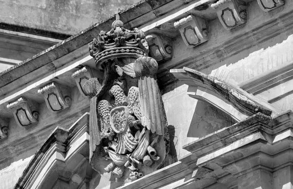 Italy Sicily Scicli Ragusa Province Ornamental Sculpture Unesco Baroque Penna — Stock Photo, Image