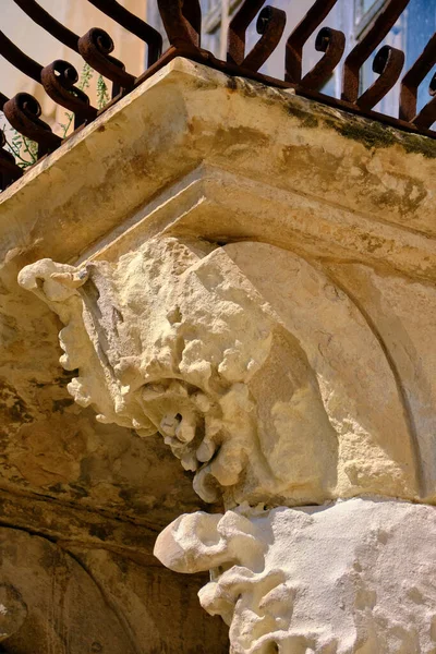 Itália Sicília Scicli Província Ragusa Fachada Barroca Palácio Beneventano Com — Fotografia de Stock