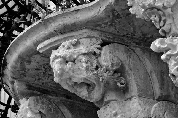 Itália Sicília Scicli Província Ragusa Fachada Barroca Palácio Beneventano Com — Fotografia de Stock