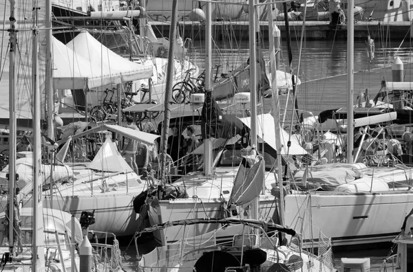 Talya Sicilya Akdeniz Marina Ragusa Ragusa Eyaleti Mart 2022 Limanda — Stok fotoğraf
