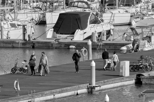 Talya Sicilya Akdeniz Marina Ragusa Ragusa Eyaleti Nisan 2022 Limanda — Stok fotoğraf