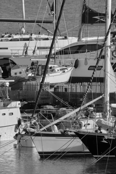 Italien Sizilien Mittelmeer Marina Ragusa Provinz Ragusa April 2022 Fischerboote — Stockfoto