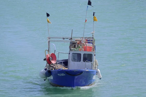 Italien Sizilien Mittelmeer Marina Ragusa Provinz Ragusa Lokales Hölzernes Fischerboot — Stockfoto
