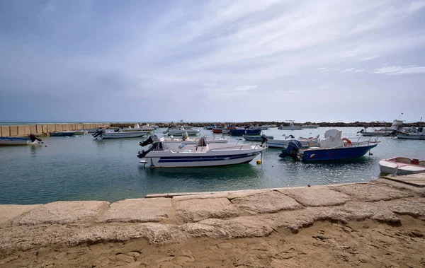 Italien Sizilien Mittelmeer Punta Secca Provinz Ragusa April 2022 Fischerboote — Stockfoto