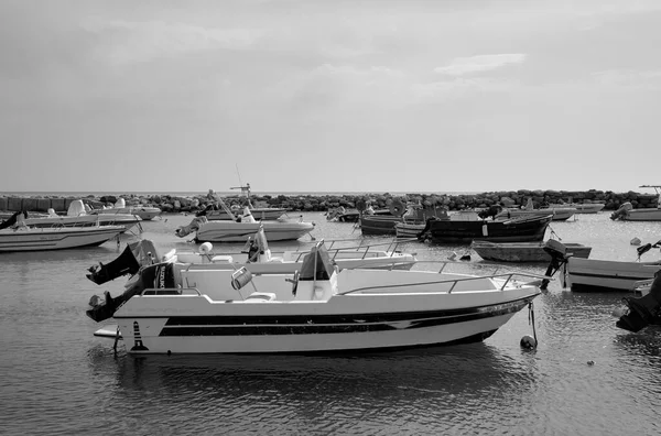 イタリア シチリア島 地中海 プンタ セッカ ラグーザ州 4月2022 港で漁船 Editorial — ストック写真
