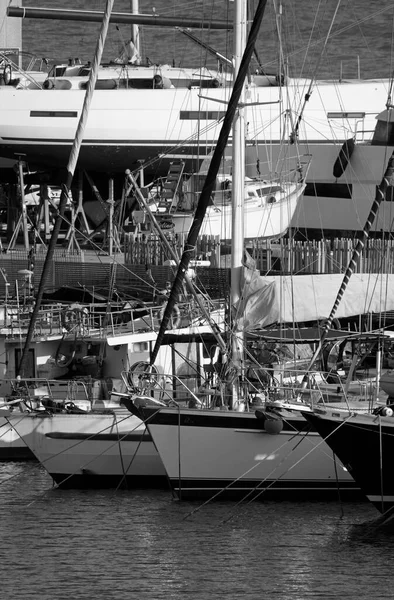 Italia Sicilia Marina Ragusa Provincia Ragusa Mayo 2022 Barcos Pesqueros —  Fotos de Stock