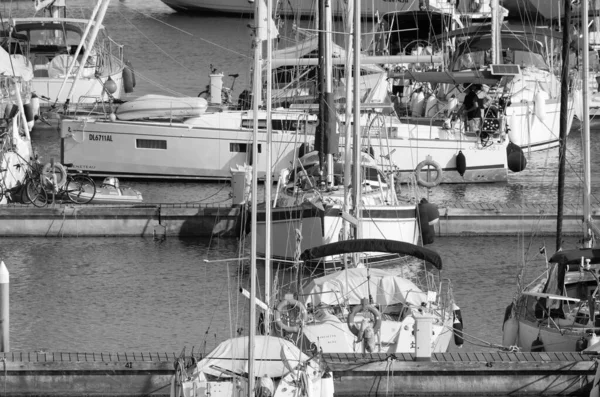 Talya Sicilya Akdeniz Marina Ragusa Ragusa Eyaleti Temmuz 2022 Limandaki — Stok fotoğraf