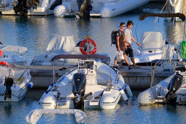 Talya Sicilya Akdeniz Marina Ragusa Ragusa Eyaleti Eylül 2022 Limandaki — Stok fotoğraf