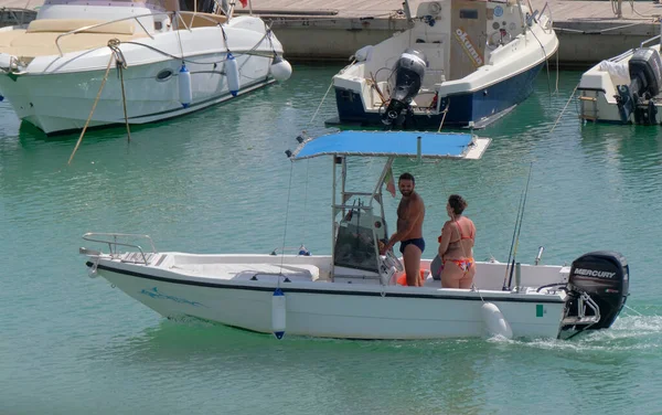 Itália Sicília Mar Mediterrâneo Marina Ragusa Província Ragusa Setembro 2022 — Fotografia de Stock