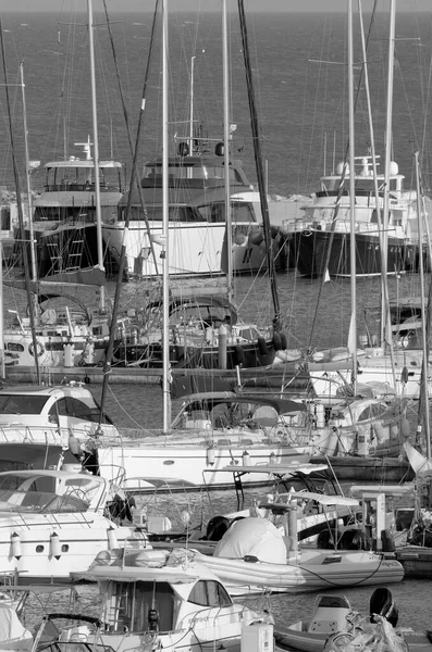 Italien Sizilien Mittelmeer Marina Ragusa Provinz Ragusa September 2022 Luxusyachten — Stockfoto
